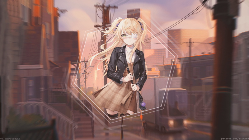 原神菲谢尔 动漫少女 原神 Abusoru 动漫 5K分辨率 绿瞳 竖版高清手机壁纸