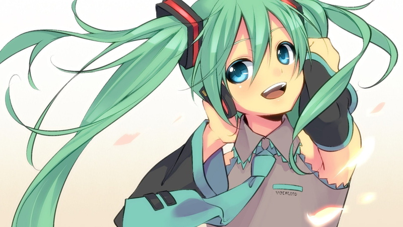 这组Vocaloid同人壁纸太绝了！蓝发初音和可爱少女们的高清美图