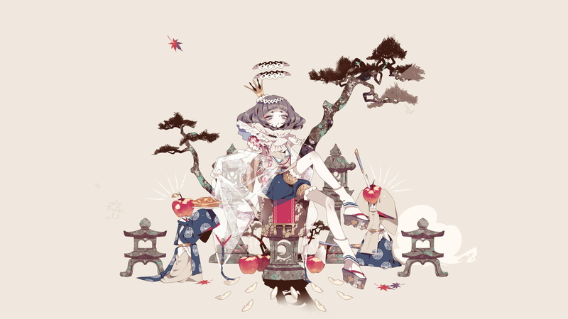 这款银魂×艺术感盆栽壁纸也太绝了