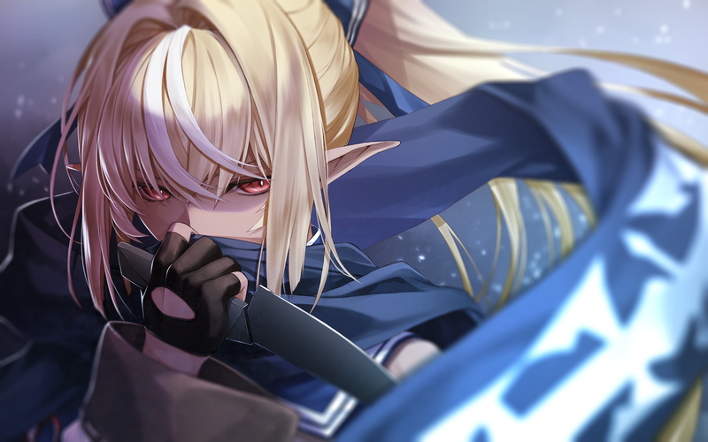 Hololive金发精灵少女壁纸分享