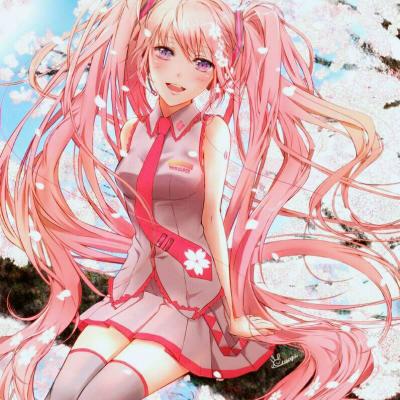 28张梦幻樱花动漫女生头像 高清好看直接用