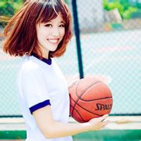 女生篮球可爱头像合集 12张清新治愈的持篮球女生头像