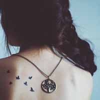 女生部位纹身头像合集！17张好看的女生身体纹身头像精选