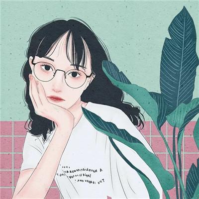 12张氛围感拉满的彩色手绘女生头像，每一张都超绝