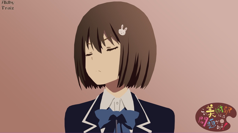 这幅美术部有状况！宇佐美美月1080P高清动漫壁纸