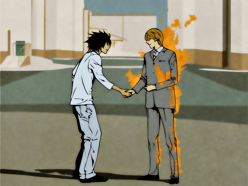 死亡笔记高清壁纸合集 夜神月L同人壁纸