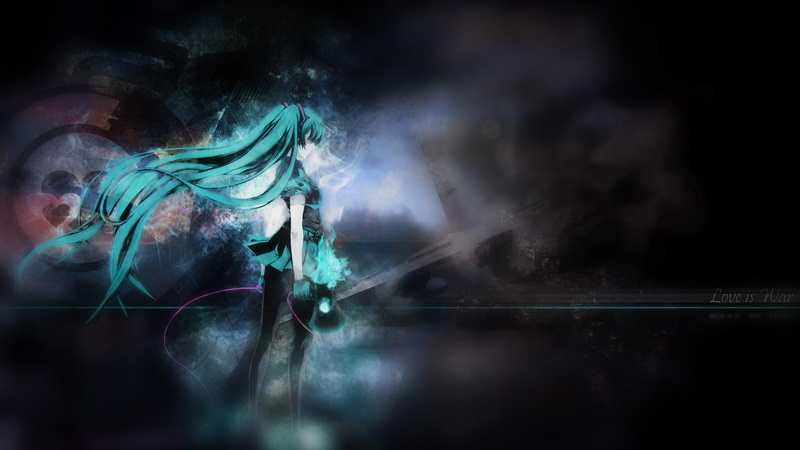未来感染发少女！初音未来赛博壁纸太绝了