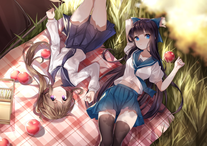 这组二次元壁纸太绝了！粉发初音穿校服的少女美到心坎里