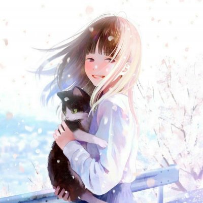 15张高清清新校园风动漫女生头像合集