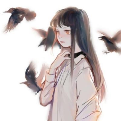 24张简约气质女生手绘头像 适合当微信头像的个性手绘图