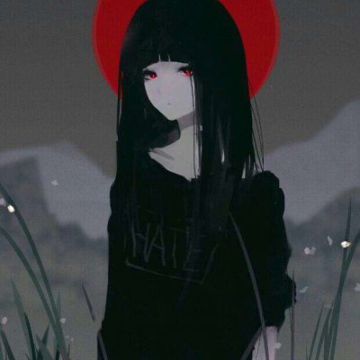 32张高清二次元黑暗系女生头像 漫画风丧系氛围感拉满
