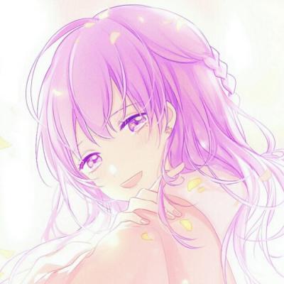 24张高清紫色系动漫女生头像 温柔氛围感拉满
