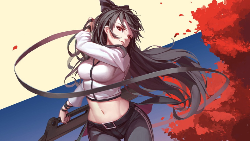 动漫室内场景青年创作人像 RWBY入侵者套装 白天正面视角日常女性形象棚拍高清壁纸