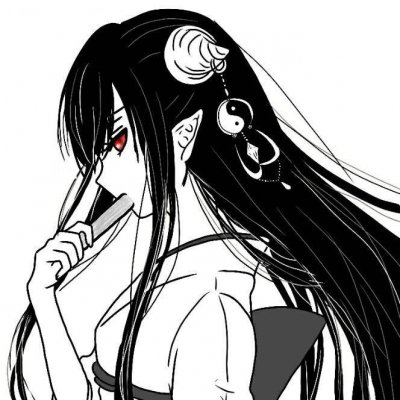 33张高清黑暗系丧气女生动漫头像 氛围感拉满