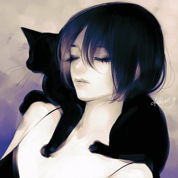 # 9张超好看的简约风女生漫画头像 高清无水印