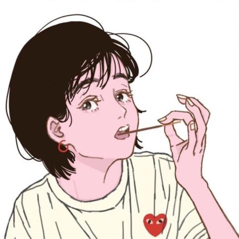 24张高清彩色霸气手绘女生头像 直接拿走当头像
