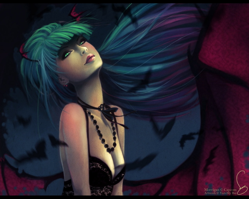 恶魔战士莫莉卡·安斯兰特 高清壁纸来了