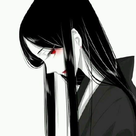 超耐看！一组黑白简约风动漫女生头像