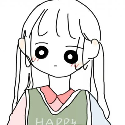 20张高清简约款！女生动漫手绘微信头像合集