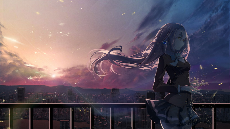 这款《色彩新世界》1080P高清壁纸来了！主角月白瞳美超绝氛围感