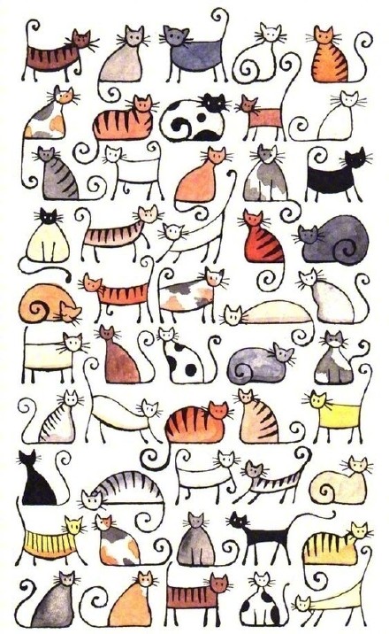 上百款软萌猫咪手绘表情包！治愈感拉满快收藏