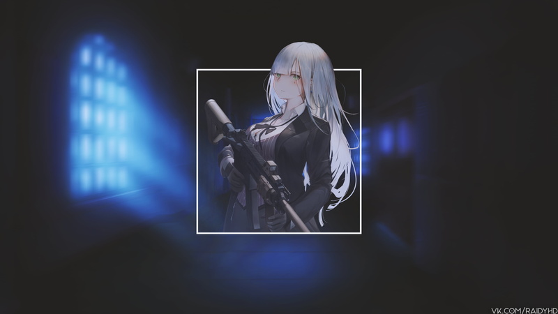 少女前线 动漫少女壁纸 720P高清手机壁纸：HK416同人图