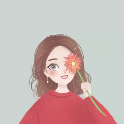 26张高清简约款！适合当微信头像的手绘女生头像合集