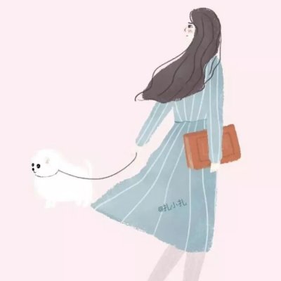 26张高清简约款！适合当微信头像的手绘女生头像合集