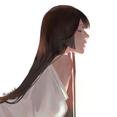 24张简约气质女生手绘头像 适合当微信头像的个性手绘图