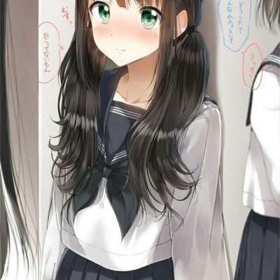 15张高清清新校园风动漫女生头像合集