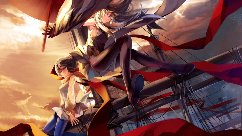 多款动漫少女原创角色壁纸 附配对CP 1080P高清版