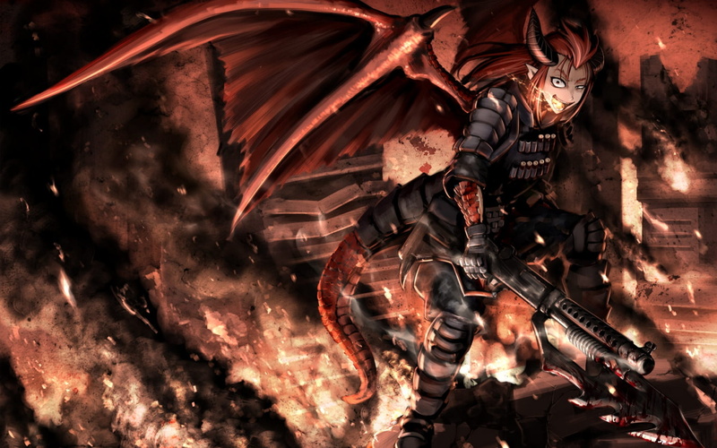 七款龙珠主题动漫壁纸！带翅膀的手绘神龙超带感