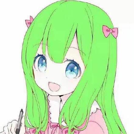 生活要过得去，试试绿头发女生头像？