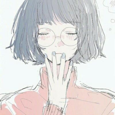 24张简约气质女生手绘头像 适合当微信头像的个性手绘图