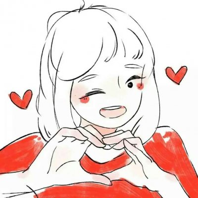 20张高清简约款！女生动漫手绘微信头像合集
