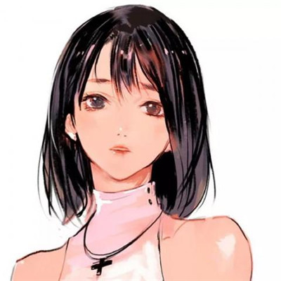 25张超好看的手绘帅气短发女生头像