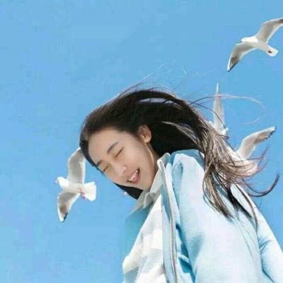 8张高清小清新蓝色系女生头像 氛围感拉满