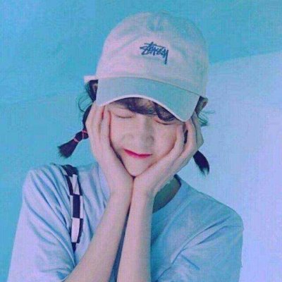 20张清新蓝调女生头像 高清好看的蓝色系女头