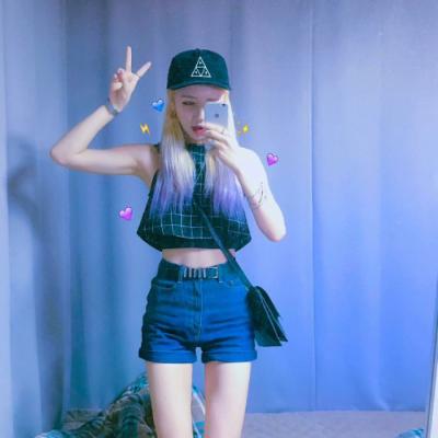 蓝色系小清新女生QQ头像合集！16张高清图直接存