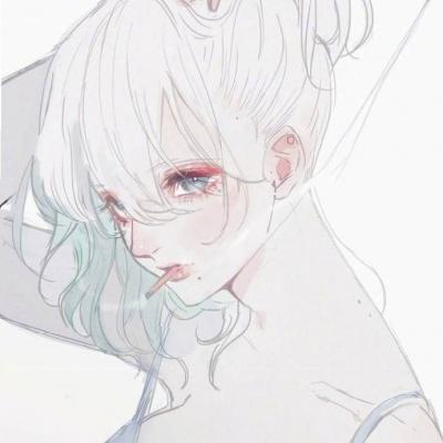 女生动漫手绘头像合集 18张个性好看的手绘女生头像