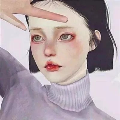 18张超绝！女生简约风手绘头像合集