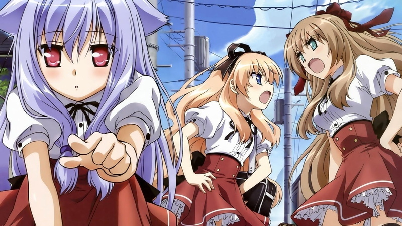 动漫少女桐谷真宵与望 4K高清手机壁纸