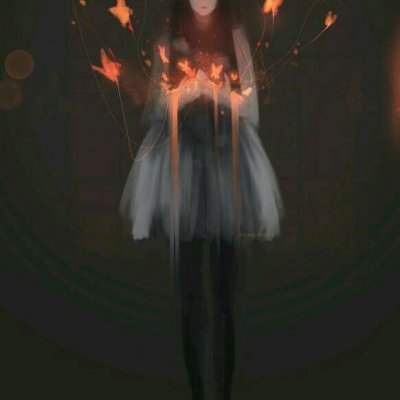 32张高清暗黑系高冷动漫女生头像合集