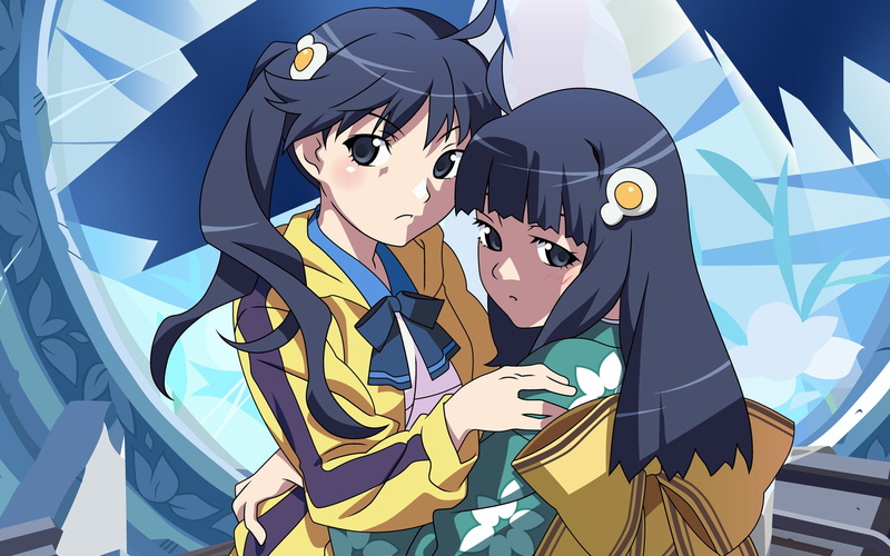 《化物语》姐妹同人壁纸！1080P高清二次元美图
