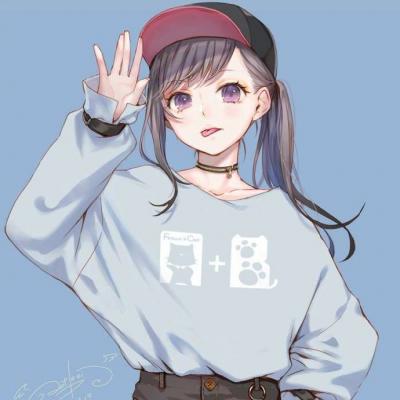 女生动漫手绘头像合集 18张个性好看的手绘女生头像