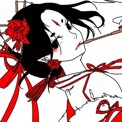 33张高清黑暗系丧气女生动漫头像 氛围感拉满