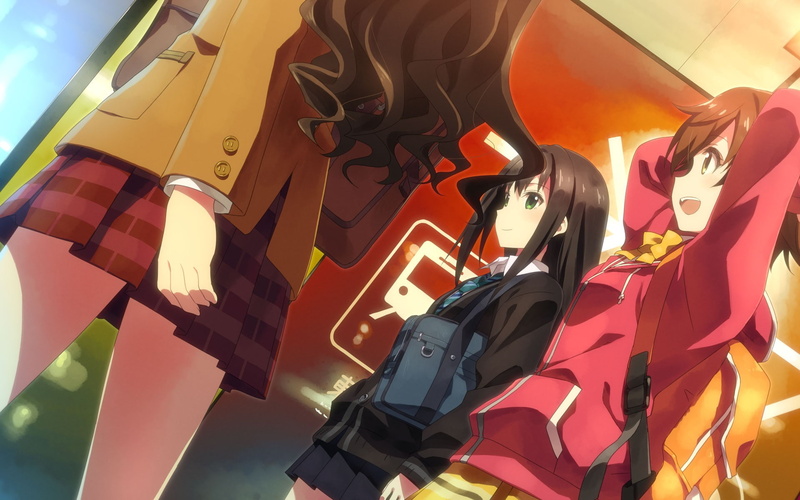 蓝眼睛少女的手机壁纸 氛围感拉满