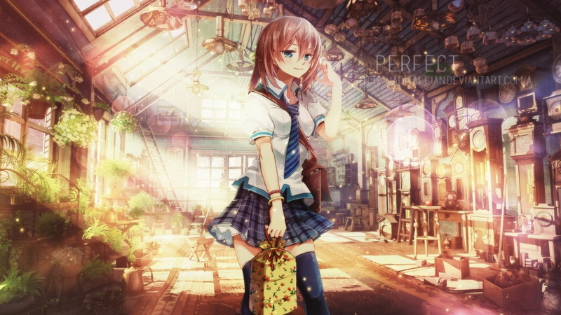 动漫少女校服壁纸合集