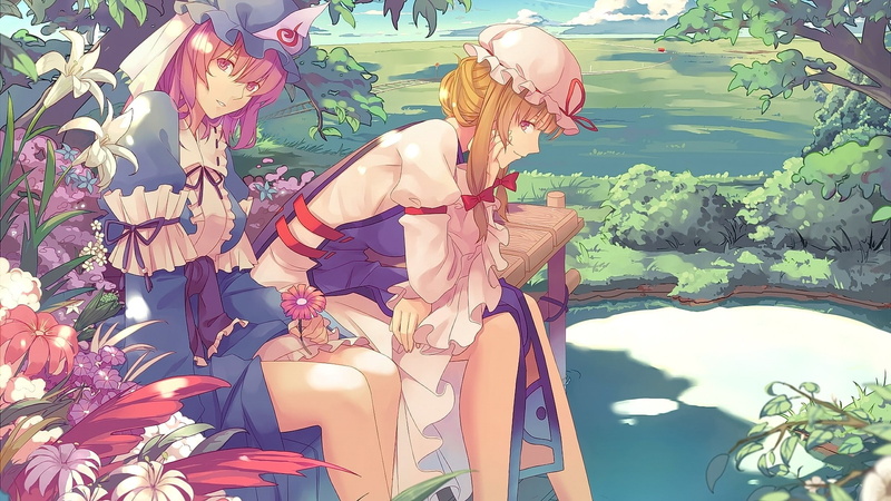 两张东方Project同人壁纸合集 短发少女氛围感拉满