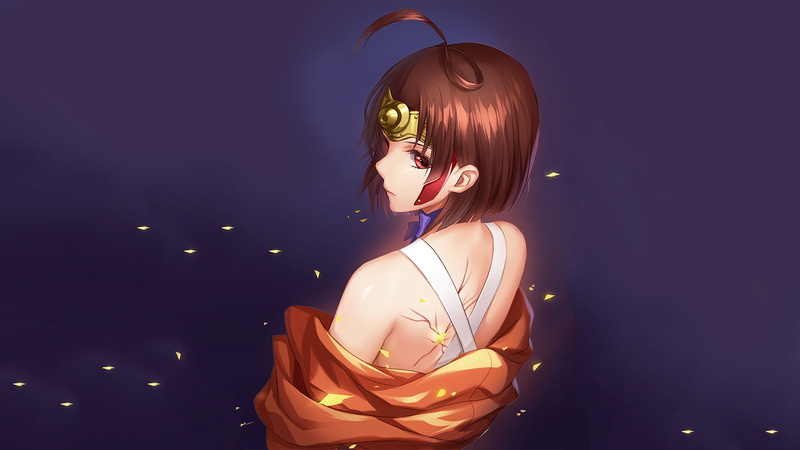 甲铁城的卡巴内瑞无名壁纸！短发少女蝴蝶氛围感拉满720P手机壁纸